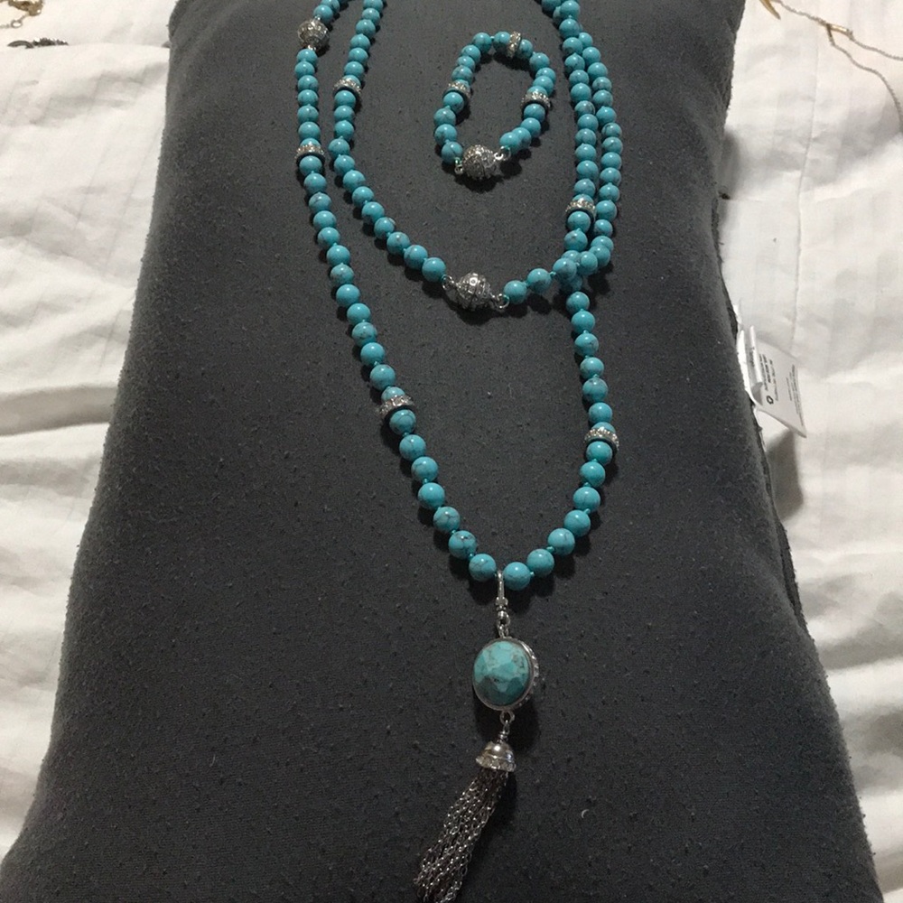 Chloe and Isabel turquoise beaded set
